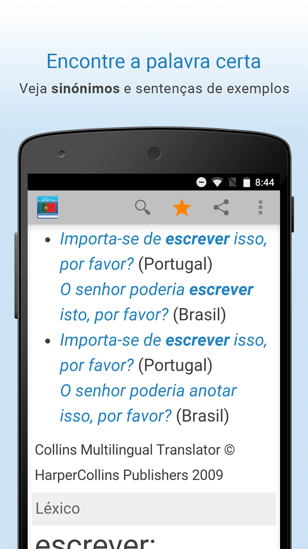 Dicionário Português screenshot